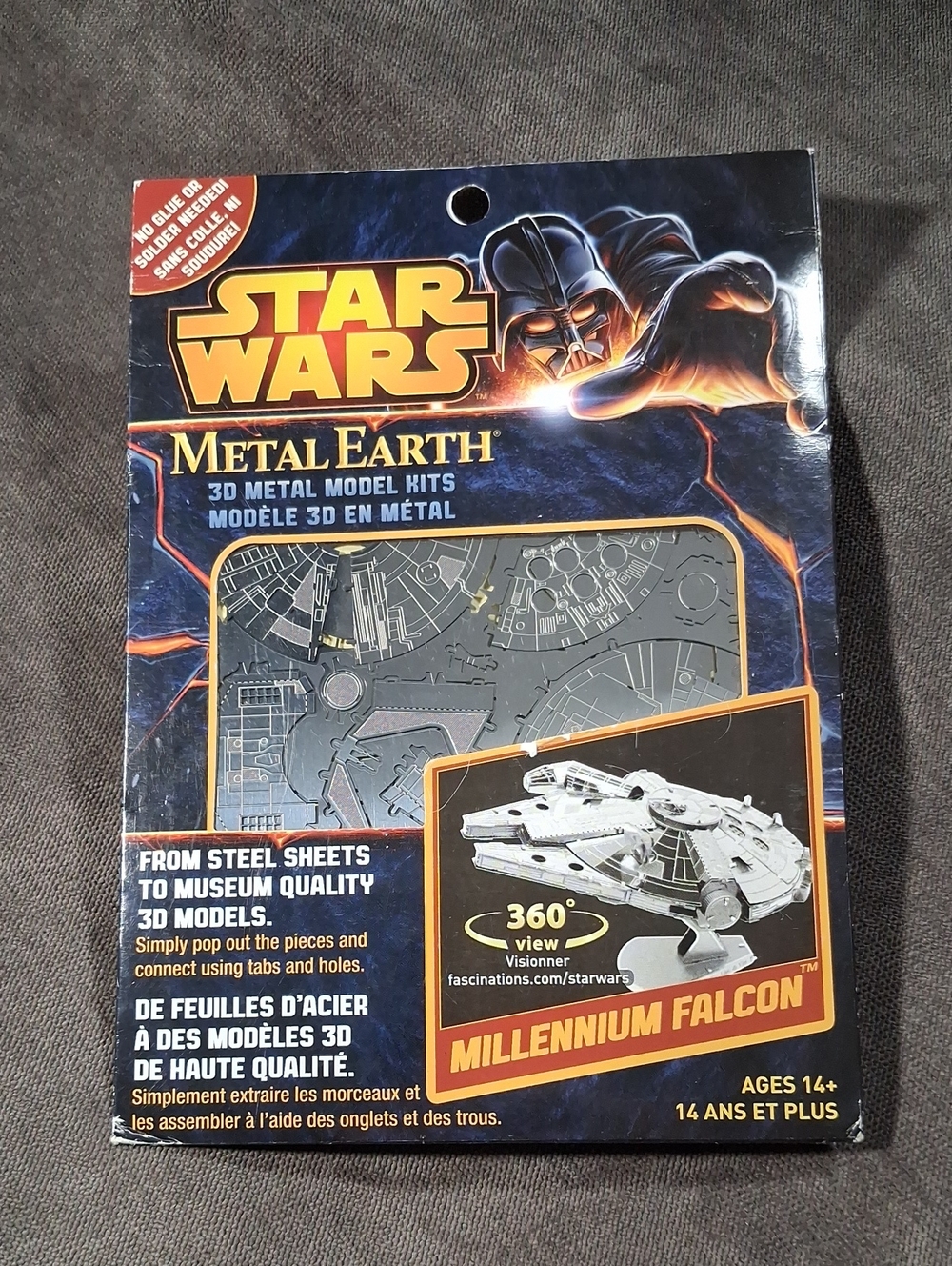 Star Wars Metal Earth Mini 3D Metal Model Kit Millennium Falcon NEW AGE 14+